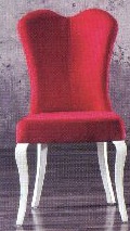 Класически стол в червено